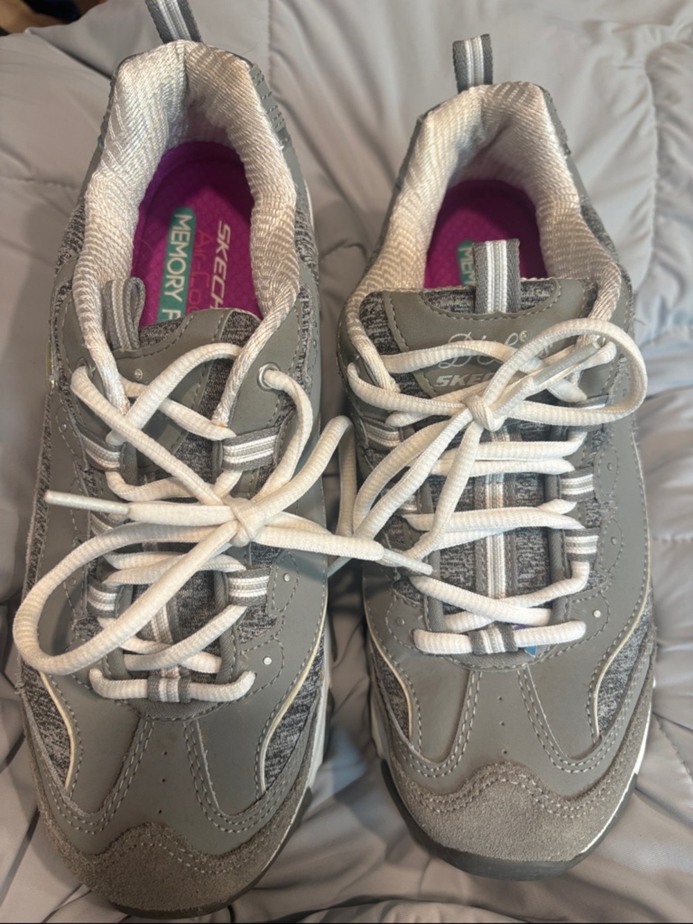 Skechers D'lites Women's Me Time Sneakers In Gray View 5